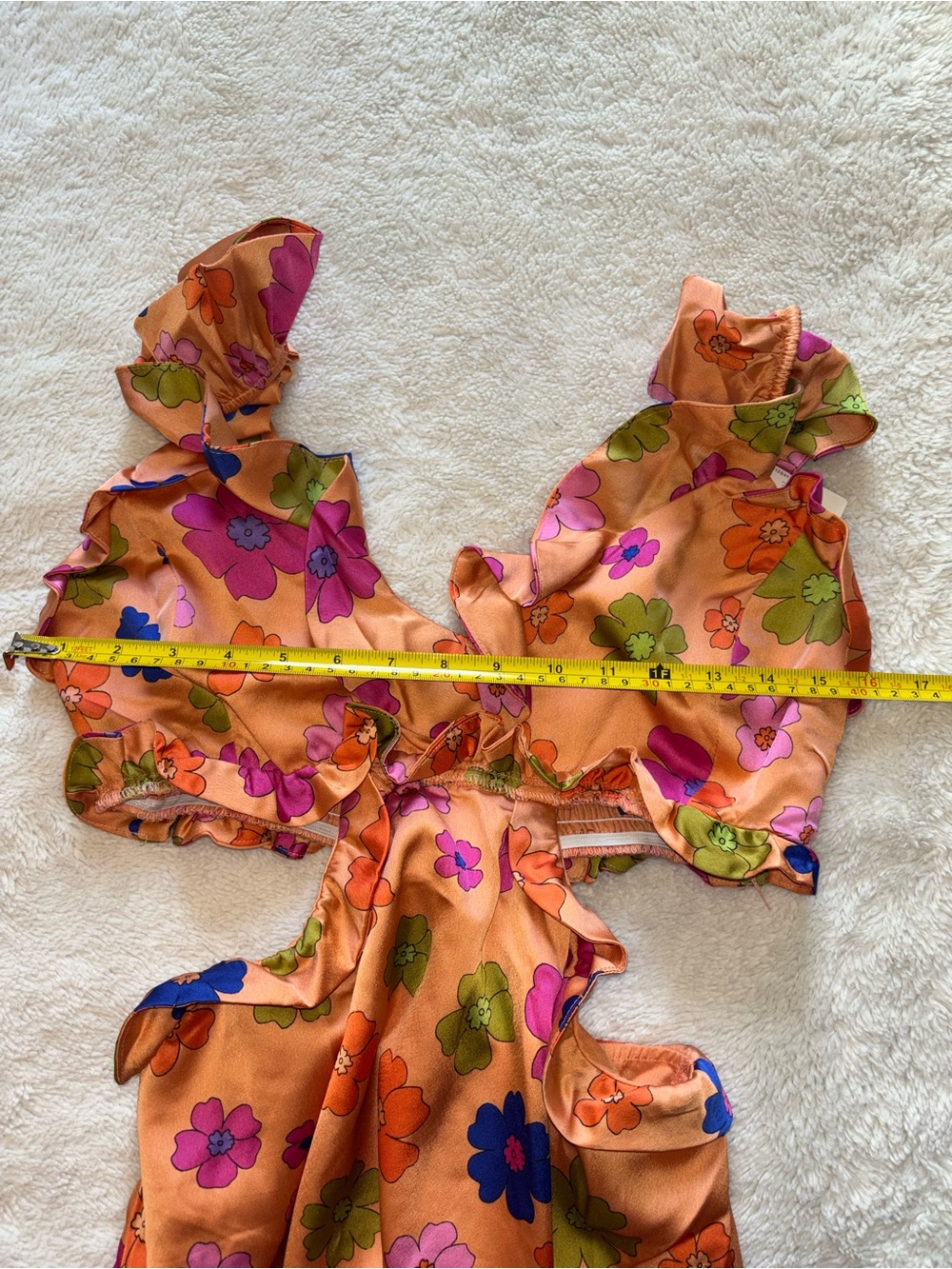 Show Me Your Mimi Poppin Poppy Orange Lane Floral Midi Dress - Picture 5 of 10